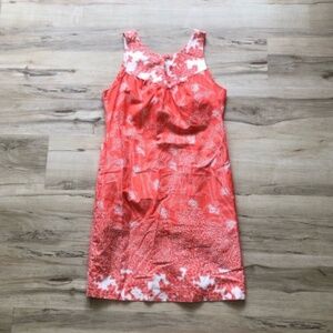 Tori Richard Pink Sleeveless Scoop Neck Sundress